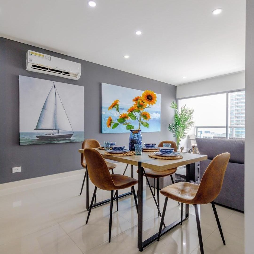 Apartamento Luxury 3br Oceanview Bocagrande - Pool -