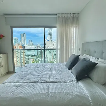 Apartamento Luxury 3br Oceanview Bocagrande - Pool -