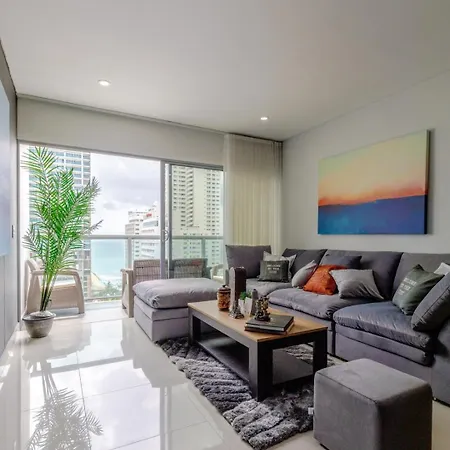 Apartamento Luxury 3br Oceanview Bocagrande - Pool -