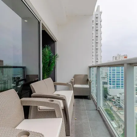 Apartamento Luxury 3br Oceanview Bocagrande - Pool -