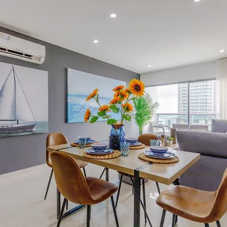 Luxury 3br Oceanview Bocagrande - Pool -